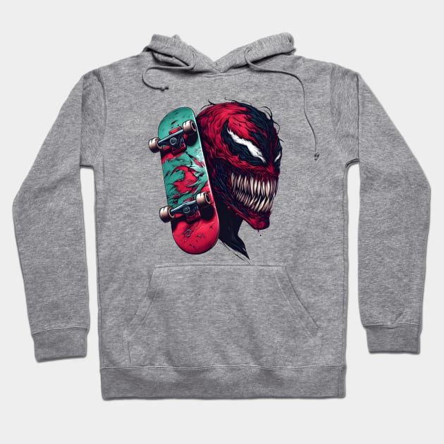 Unleash the Edge: Captivating Anti-Hero Skateboard Art Prints for a Modern and Rebellious Ride! Hoodie by insaneLEDP